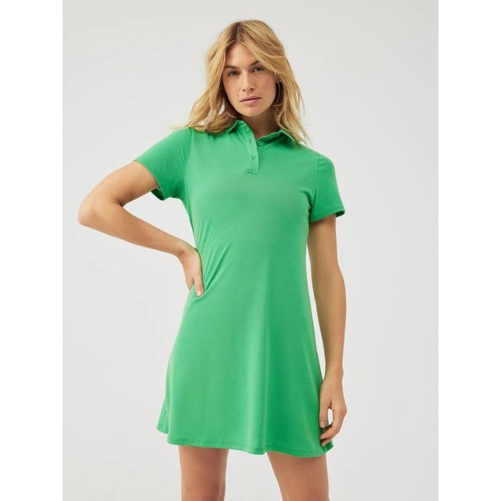 Outdoor Voices Green Polo Dress